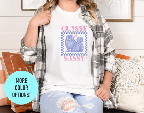 Classy Sassy Cats T-shirt, Funny Cat Shirt, Shirt For Cat Lover, Funny Cat Shirt, Cat Lover Gift, Crazy Cat Lady, Cat Shirt For Kids